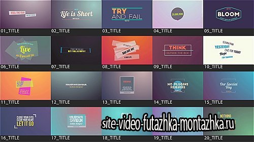 Motion Titles Pack - Project for After Effects (Videohive)