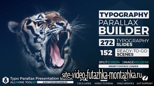 Big Typo Parallax Presentation Builder - Project for After Effects (Videohive)