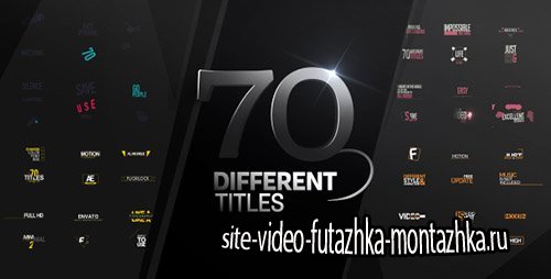 70 Different Titles - Project for After Effects (Videohive)