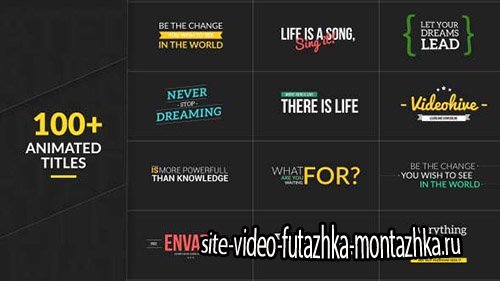 100+ Animated Titles - Project for After Effects (Videohive)