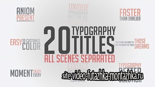 Unique Typography - Project for After Effects (Videohive)