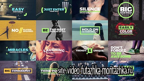 Fresh Titles - Auto-Resizing Animated Typography Text Pack - Project for After Effects (Videohive)