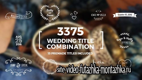 Elegant Wedding Title Combination Pack - Project for After Effects (Videohive)
