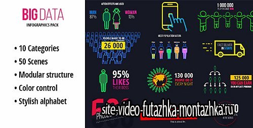 BigData - Ultimate Infographics Pack - Project for After Effects (Videohive)