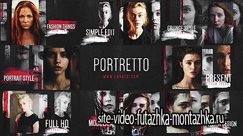 Portretto // Grunge Slideshow - Project for After Effects (Videohive)