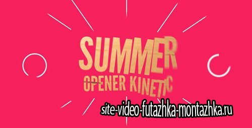 Summer Opener Kinetic - Project for After Effects (Videohive)