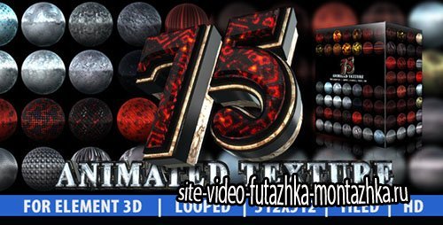 75 Animated Texture (Element 3D) - Project for After Effects (Videohive)