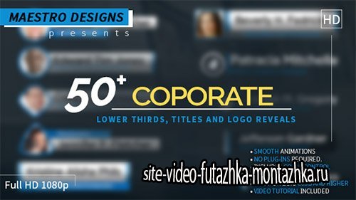 Coporate Lower Thirds Titles And Logos Pack - Project for After Effects (Videohive)