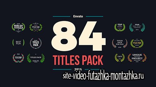 84 Titles Pack - Project for After Effects (Videohive)