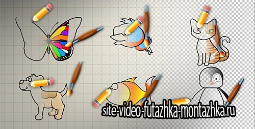 Animal Cartoon Paint - Motion Graphic + AE-Project (Videohive)