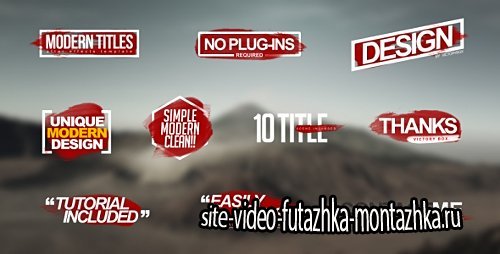 Modern Titles - Project for After Effects (Videohive)