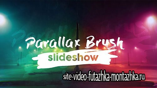 Parallax Brush Slideshow - Project for After Effects (Videohive)