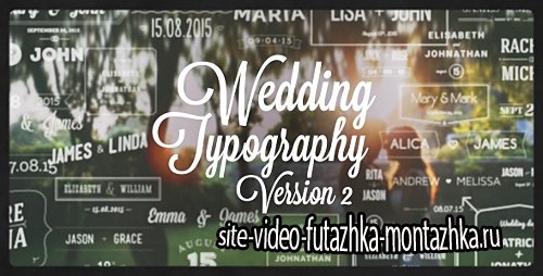 Wedding Typography Titles – Version 2 - Project for After Effects (Videohive)