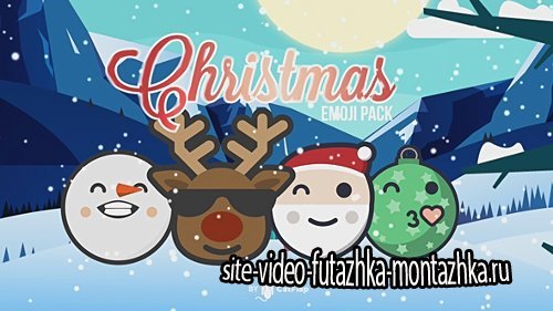 120 Animated Emojis - Christmas Pack - Project for After Effects (Videohive)