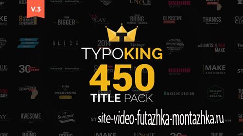 TypoKing | Title Animation - Kinetic Typography Text - Project for After Effects (Videohive)