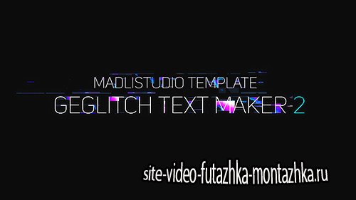 Ge Glitch Text Maker 2 - Project for After Effects (Videohive)