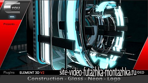 Construction Glass Neon Logo - Project for After Effects (Videohive)