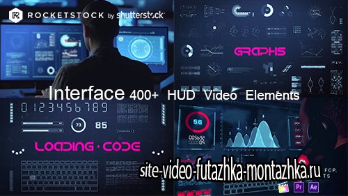 Interface: 400+ HUD Video Elements - Motion Graphic & AE-file (rocketstock)