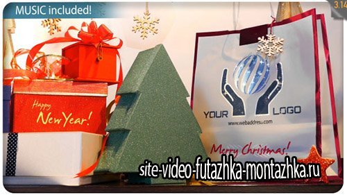 Christmas Gifts Logo - Storefront Digital Signage - Project for After Effects (Videohive)
